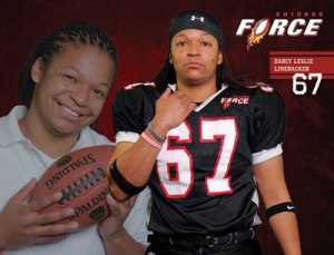 Darcy Leslie (Image obtained from: http://www.chicagoforcefootball.com/playerbio.asp?id=219&year=2013)