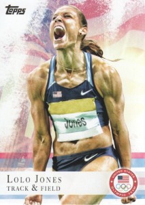 Trading card from the 2012 Topps trading card set recognizing athletes from the Summer Games