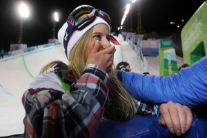 Teter reacts after grabbing the silver medal at the 2010 Vancouver Winter Games (Streeter Lecka/Getty Images North America)