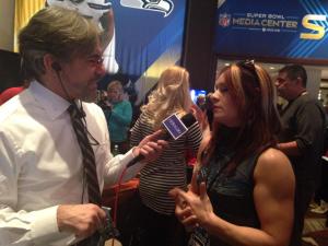 Being interviewed by Geraldo Rivera at the Sheraton New York (Image obtained from: Facebook)	