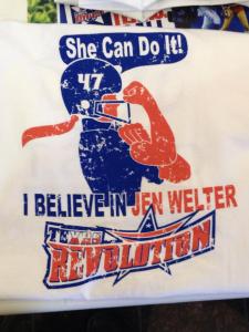 T-shirt highlighting support for Welter (Image obtained from: Facebook)