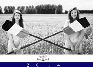 The cover of the 2014 edition of the Warwick Rowing Club's charity calendar